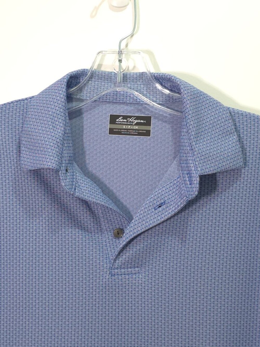 Ben Hogan Men's Blue Performance Polo — Short Sleeve Lightweight Golf Shirt